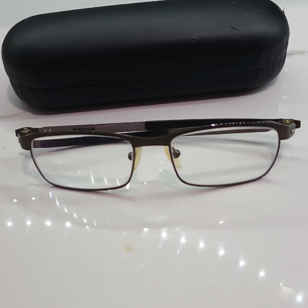 Oakley Black and Silver Men's Tin Cup Glasses